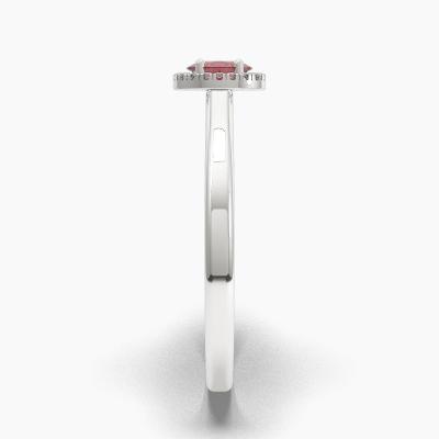 Halo Ruby Engagement Rings TN62538 - Image 3
