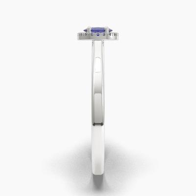 Halo Sapphire Engagement Rings TN62678 - Image 3
