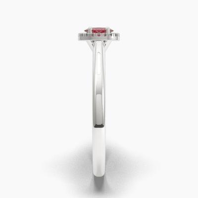 Halo Ruby Engagement Rings TN62539 - Image 4