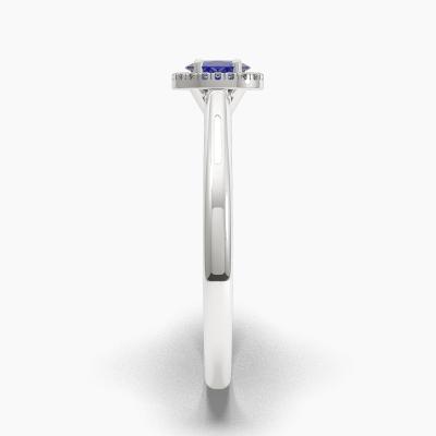 Halo Sapphire Engagement Rings TN62679 - Image 3