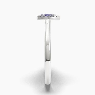 Halo Sapphire Engagement Rings TN62705 - Image 3