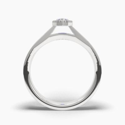 Halo Sapphire Engagement Rings TN62707 - Image 4