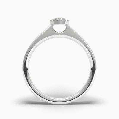 Halo Emerald Engagement Rings TN62638 - Image 4