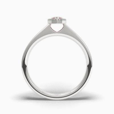 Halo Ruby Engagement Rings TN62568 - Image 4