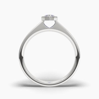 Halo Sapphire Engagement Rings TN62708 - Image 4