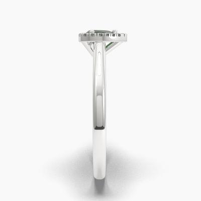 Δαχτυλιδι Halo με Σμαράγδι σε κοπή Pear Cut TN62639 - Image 3