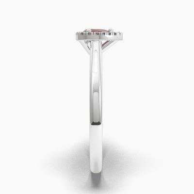 Δαχτυλιδι Halo με Κόκκινο Ρουμπίνι σε κοπή Pear Cut TN62569 - Image 3