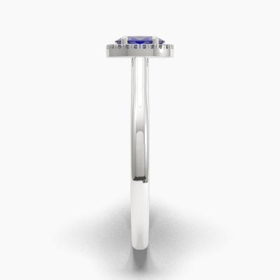 Halo Sapphire Engagement Rings TN62680 - Image 3