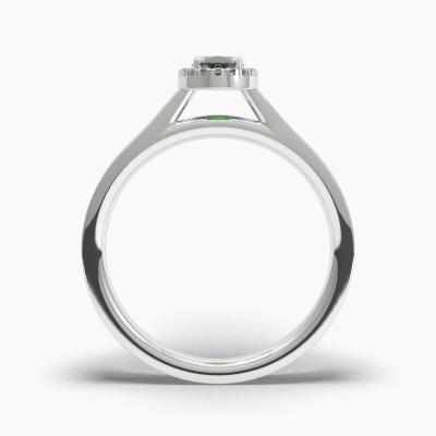 Halo Emerald Engagement Rings TN62611 - Image 4