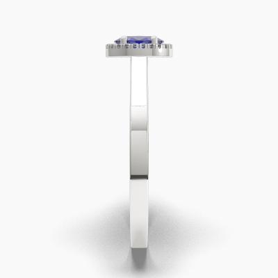 Halo Sapphire Engagement Rings TN62681 - Image 3