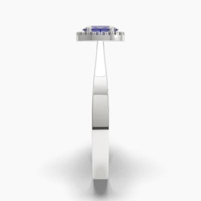 Halo Sapphire Engagement Rings TN62682 - Image 3