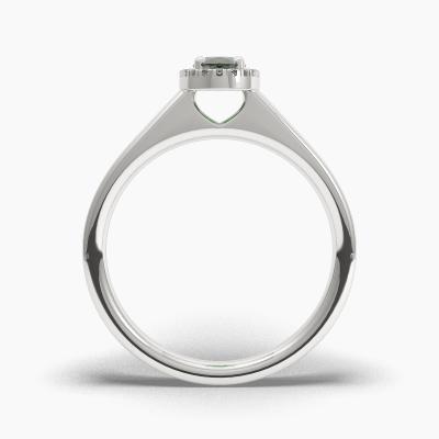 Halo Emerald Engagement Rings TN62613 - Image 4