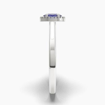 Halo Sapphire Engagement Rings TN62683 - Image 3