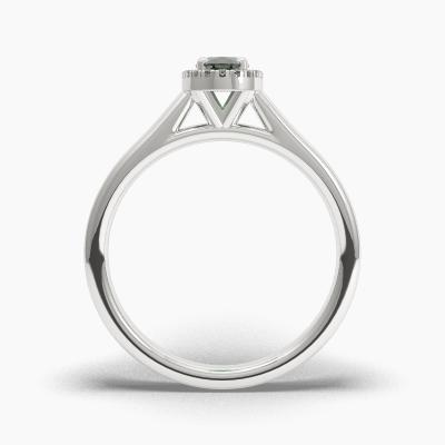 Halo Emerald Engagement Rings TN62614 - Image 4