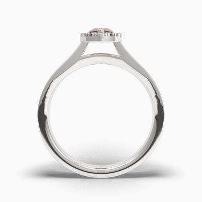 Halo Ruby Engagement Rings TN62572 - Image 4