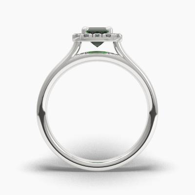 Halo Emerald Engagement Rings TN62600 - Image 4