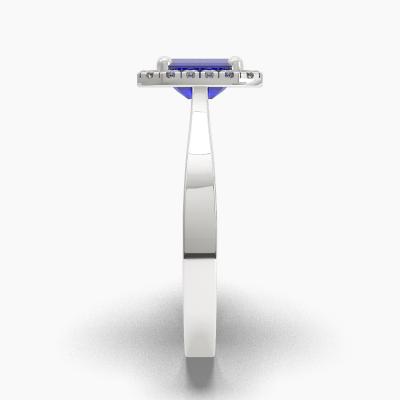 Halo Sapphire Engagement Rings TN62672 - Image 3