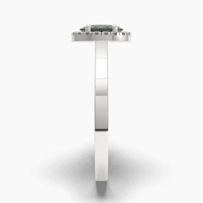 Δαχτυλιδι Halo με Σμαράγδι σε κοπή Oval Cut TN62616 - Image 3
