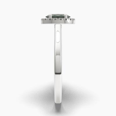 Δαχτυλιδι Halo με Σμαράγδι σε κοπή Oval Cut TN62618 - Image 3