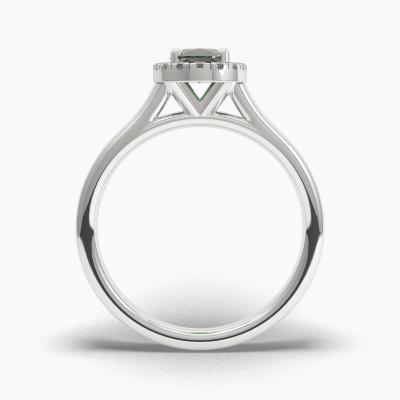 Halo Emerald Engagement Rings TN62619 - Image 3