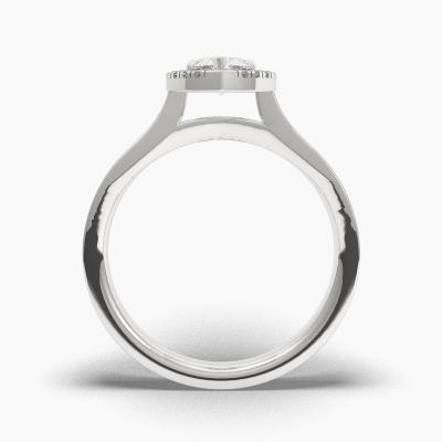 Halo Emerald Engagement Rings TN62647 - Image 4