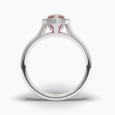 Halo Ruby Engagement Rings TN62579 - Image 4