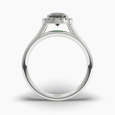 Halo Emerald Engagement Rings TN62620 - Image 4