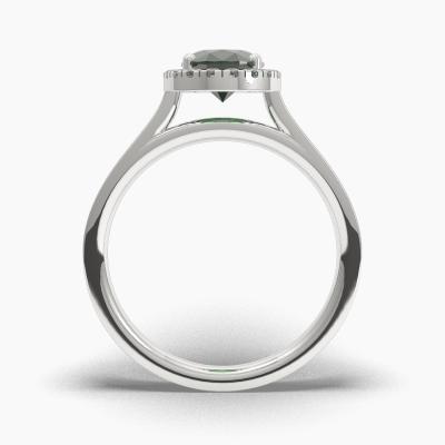 Halo Emerald Engagement Rings TN62621 - Image 4