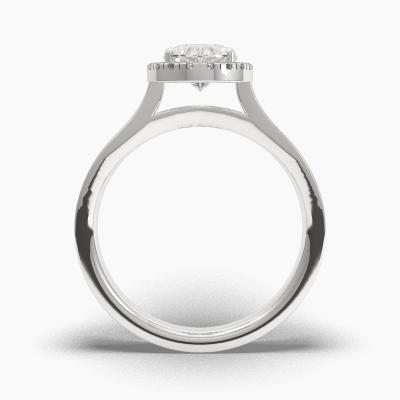 Halo Diamond Engagement Ring TN62217 - Image 4