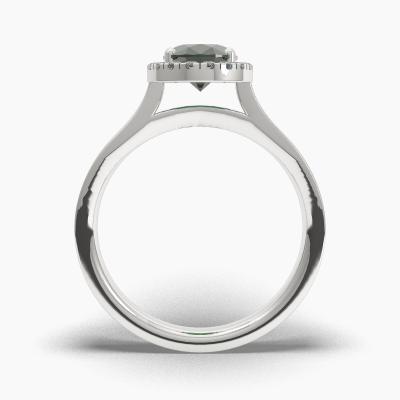 Halo Emerald Engagement Rings TN62622 - Image 4