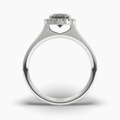 Halo Emerald Engagement Rings TN62623 - Image 4