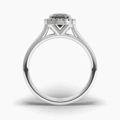 Halo Emerald Engagement Rings TN62624 - Image 4