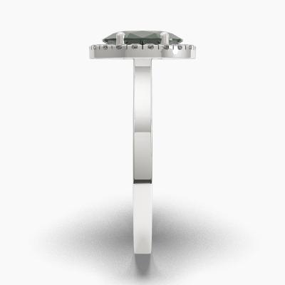 Halo Emerald Engagement Rings TN62626 - Image 3