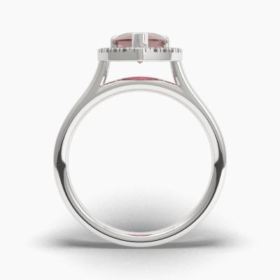 Halo Ruby Engagement Rings TN62585 - Image 4