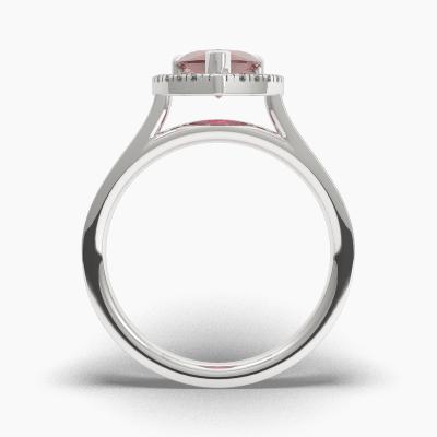 Halo Ruby Engagement Rings TN62586 - Image 4