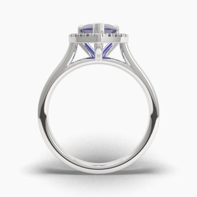 Halo Sapphire Engagement Rings TN62729 - Image 4