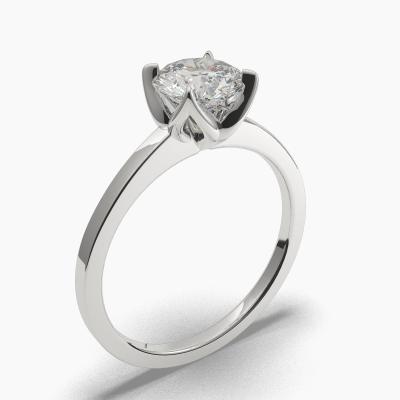 Solitaire Ring with a Brilliant-Cut Diamond TN60198BV - Image 1