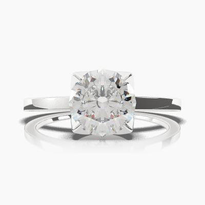 Solitaire Ring with a Brilliant-Cut Diamond TN60198BV - Image 2