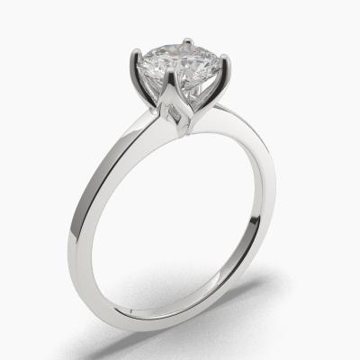 Solitaire Ring with a Brilliant-Cut Diamond TN60201BV