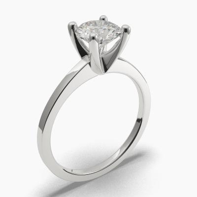 Solitaire Ring with a Brilliant-Cut Diamond TN60203BV - Image 1