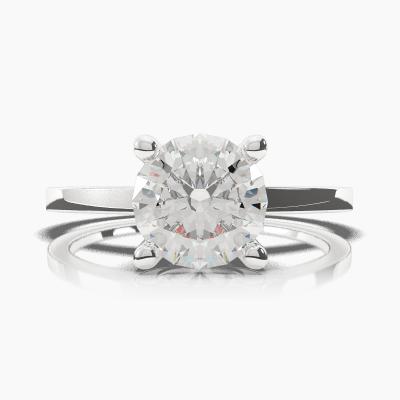 Solitaire Ring with a Brilliant-Cut Diamond TN60203BV - Image 2