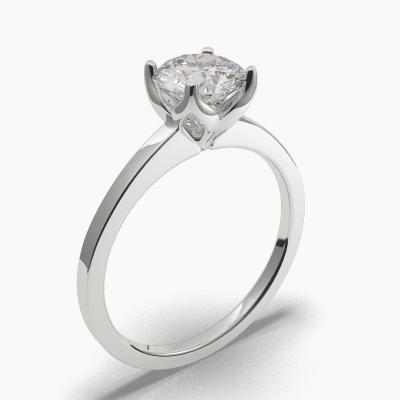 Solitaire Ring with a Brilliant-Cut Diamond TN60207BV - Image 1