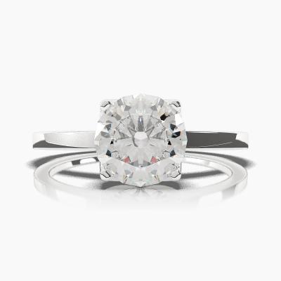 Solitaire Ring with a Brilliant-Cut Diamond TN60207BV - Image 2