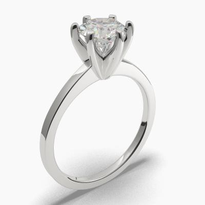 Solitaire Ring with a Brilliant-Cut Diamond TN60209BV