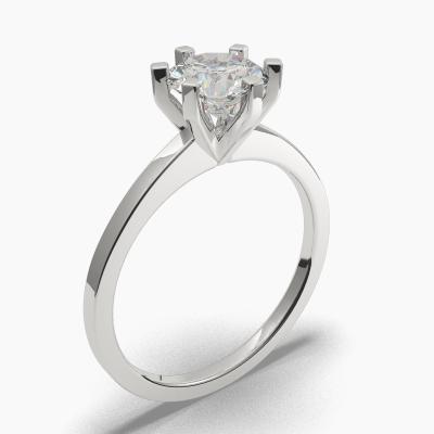 Solitaire Ring with a Brilliant-Cut Diamond TN60210BV - Image 1