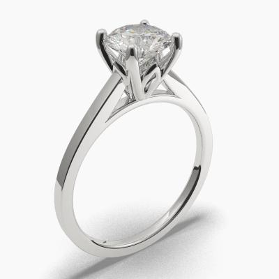 Solitaire Ring with a Brilliant-Cut Diamond TN60211BV - Image 1