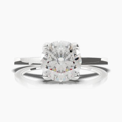 Solitaire Ring with a Brilliant-Cut Diamond TN60215BV - Image 2