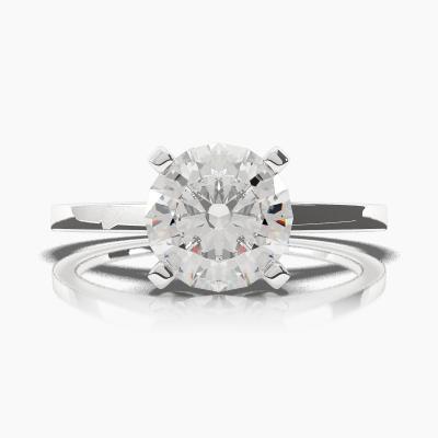 Solitaire Ring with a Brilliant-Cut Diamond TN60216BV - Image 2