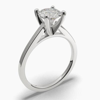 Solitaire Ring with a Brilliant-Cut Diamond TN60217BV - Image 1