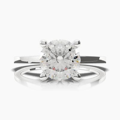 Solitaire Ring with a Brilliant-Cut Diamond TN60217BV - Image 2